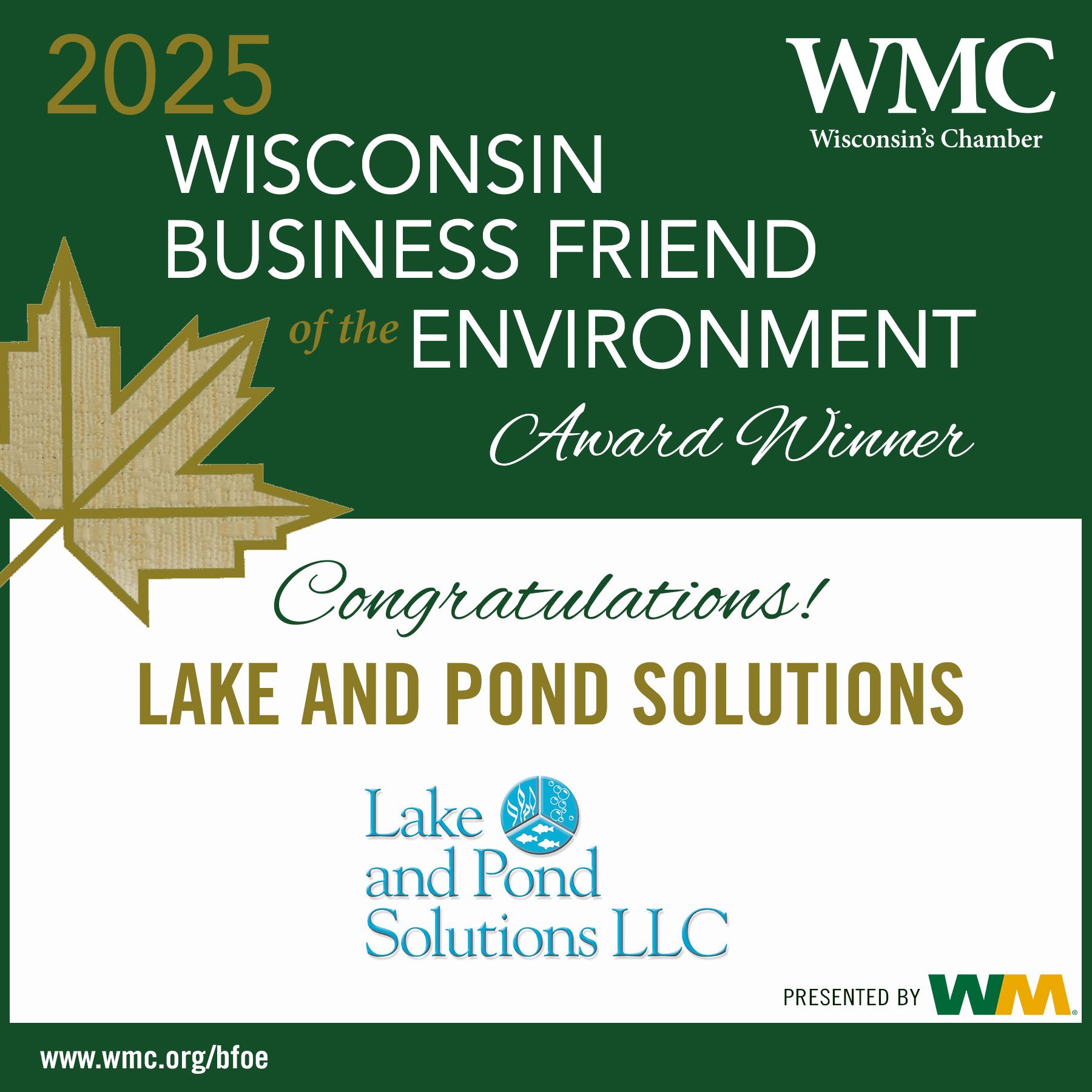 WMC BFOE 2025 Winner